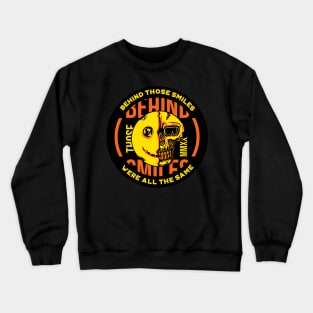 smiley sticker happy face Crewneck Sweatshirt